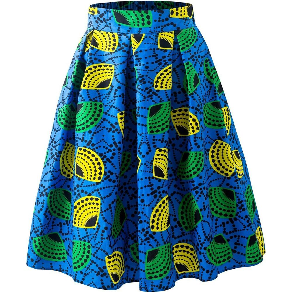 9556 Afriacn Wax Print Skirt Dashiki Print Skirt Ankara Circle Skirt